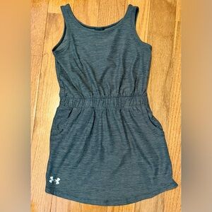 Under Armour Heathered Charcoal Sleeveless Athletic Dress Girls